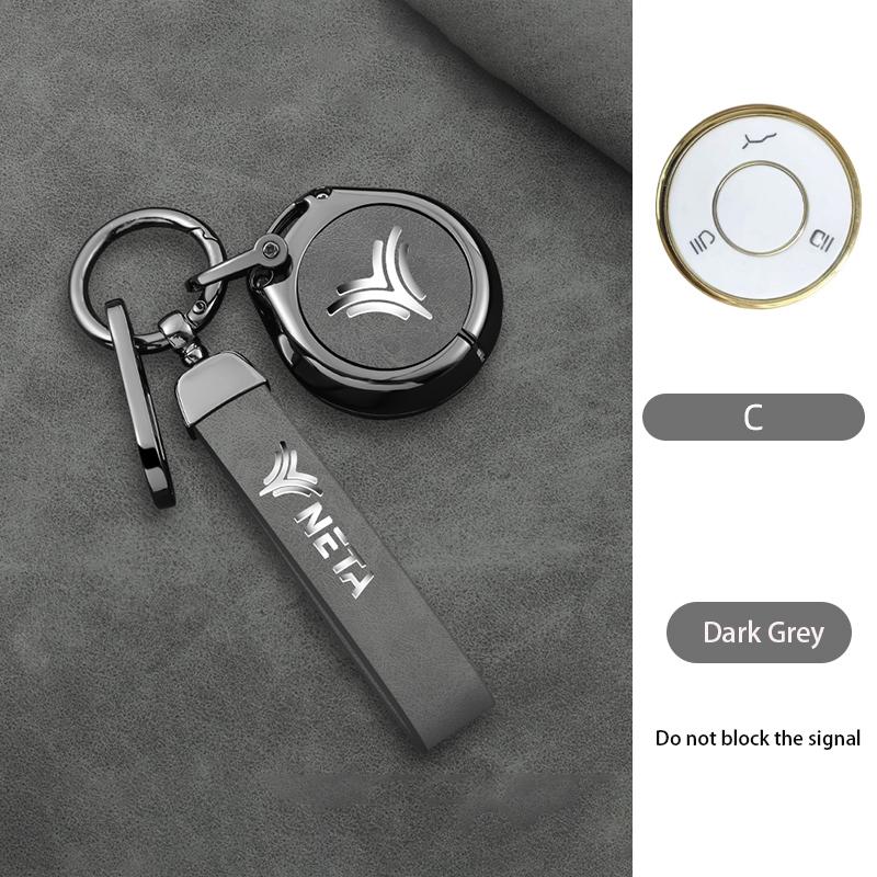 

Zinc Alloy Car Smart Remote Key Fob Case Cover Protector Shell For NETA V Nezha U Nezha NO1 NETA V Keyless Keychain Accessories