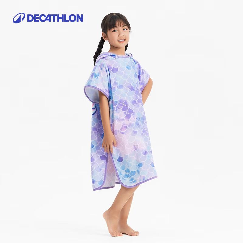 

Детское пончо-полотенце для плавания с капюшоном Decathlon One Size