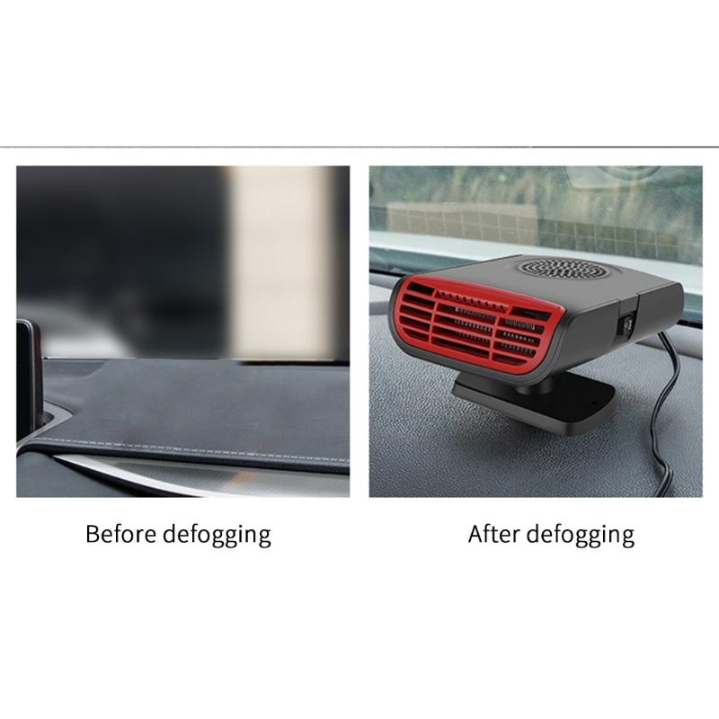 Vehicle Heating Cooling Fan Windshield Defogger Demister Defroster Car Heater Self Adhesive Electric Heater Cooling Fan