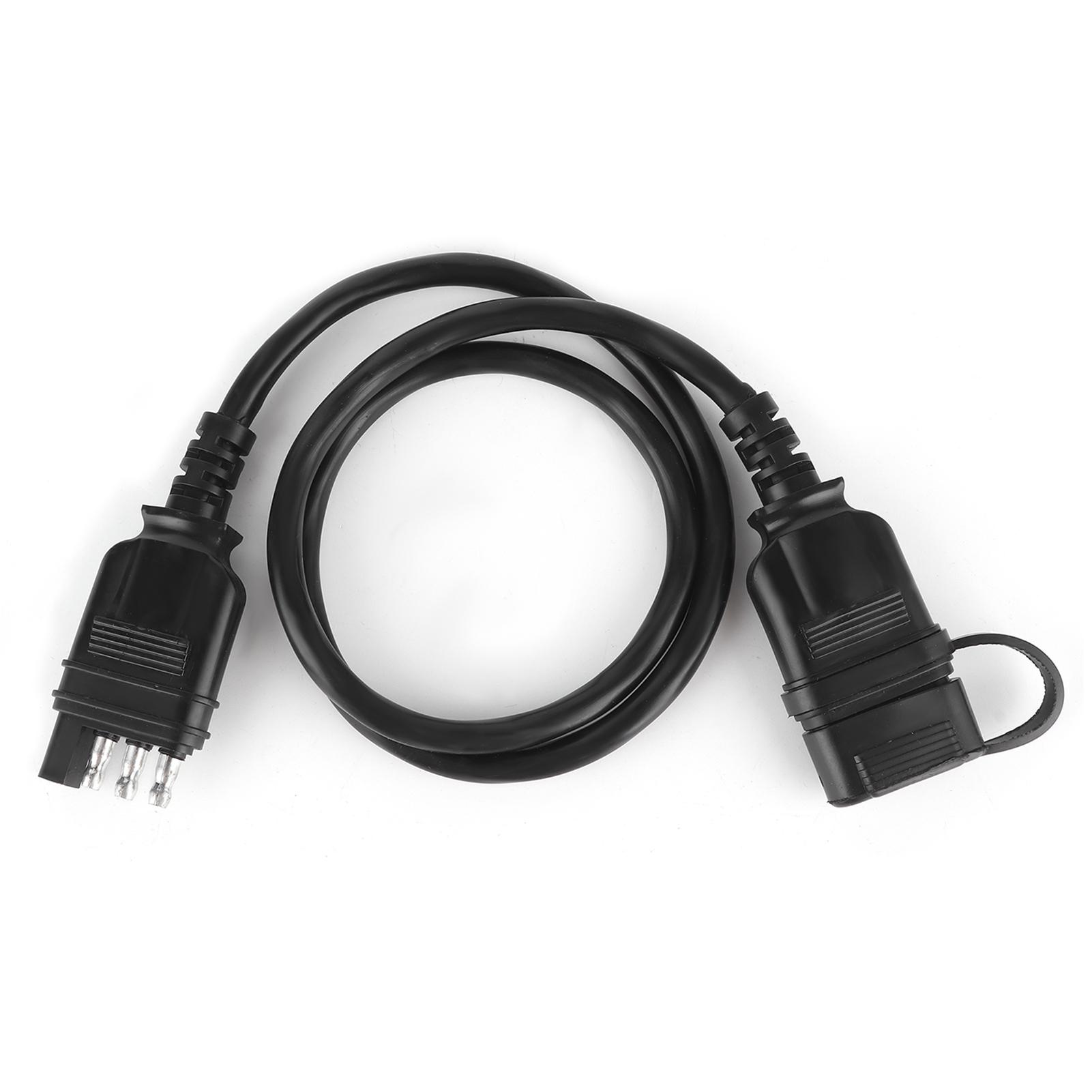 

32-дюймовый проводной штекер 4-контактный плоский удлинительный кабель штекер-розетка для аксессуаров для автофургонов и прицепов