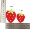 Woven Imitation Hand Hook Water-soluble Embroidery Strawberry Cloth Patch Clothing Bag Hairpin Decoration DIY Patch Accessories