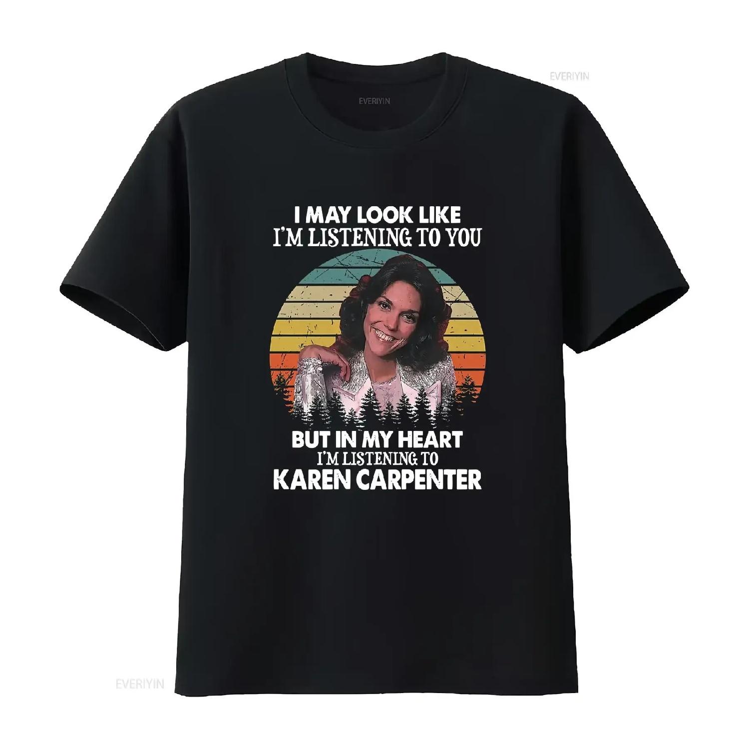 

New The Carpenters For Fans S 5XL T Shirt BS96 vintage Washed Casual Slightly Comfortable graphic Stylish Versatile S чёрный
