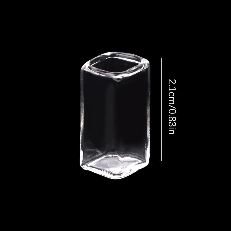1:12 Dollhouse Miniature Glass Vase Dessert Cup Wine Bottle Wishing Bottle W/Corked Home Decor Toy Doll House Accessories