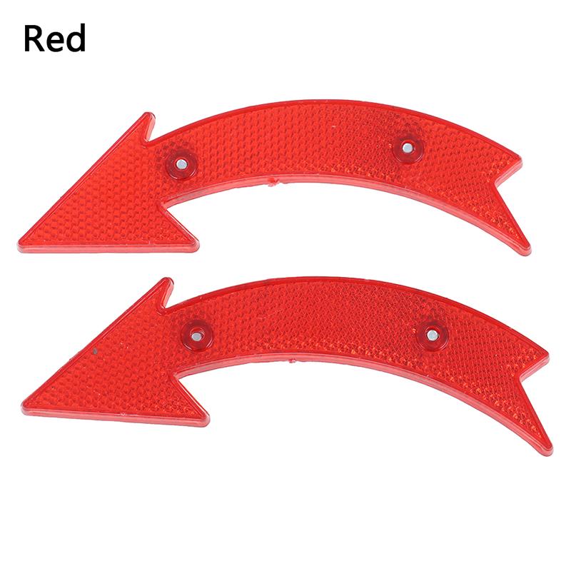 2 Pcs Road Bike Bicycle Reflector Cycling Arrow Shape Safe Warning Accessories