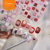 Tomoni Seamless Ultra-Thin Red Horse Nail Art Stickers