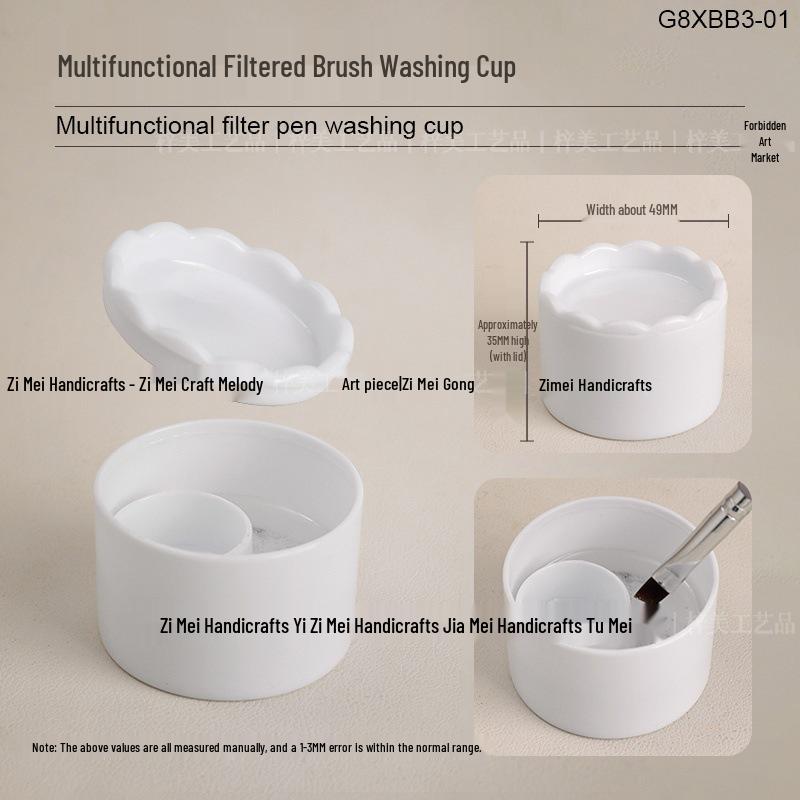 

Акриловый маникюр Двойная дуга Чашка для очистки кистей с крышкой