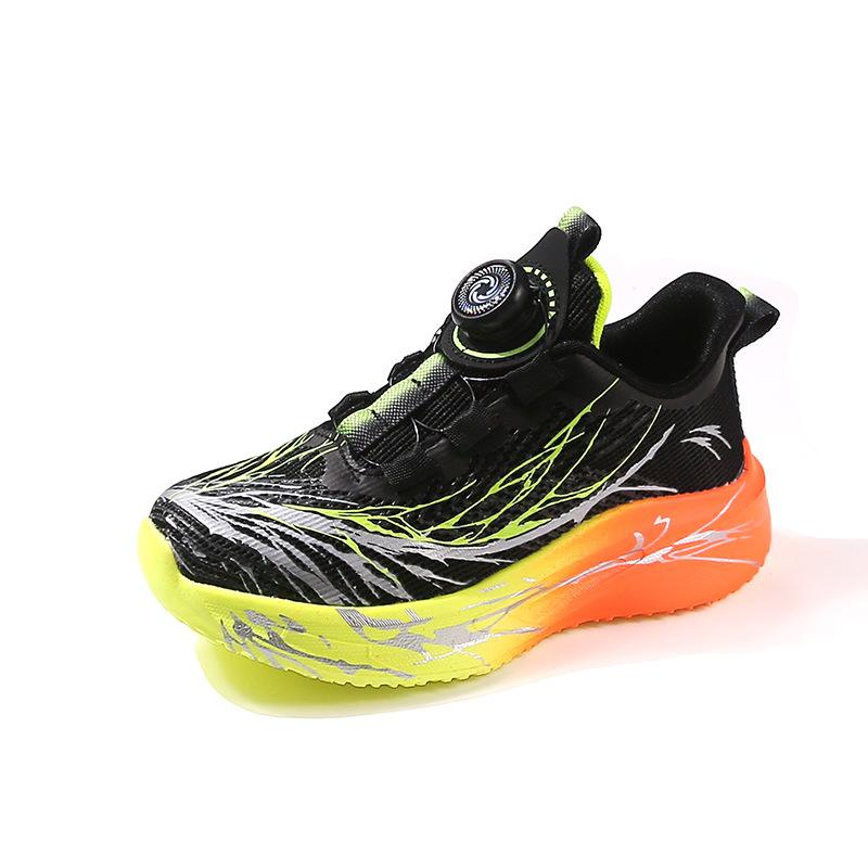Children's running shoes 2025 spring and autumn new breathable student sports shoes professional racing ultra-light shock absorption boys running shoe