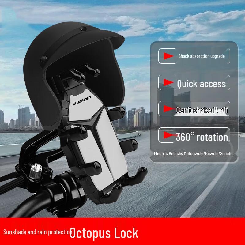 Lishi Pro Cycling Waterproof Phone Holder - Helmet Mirror Mount 1