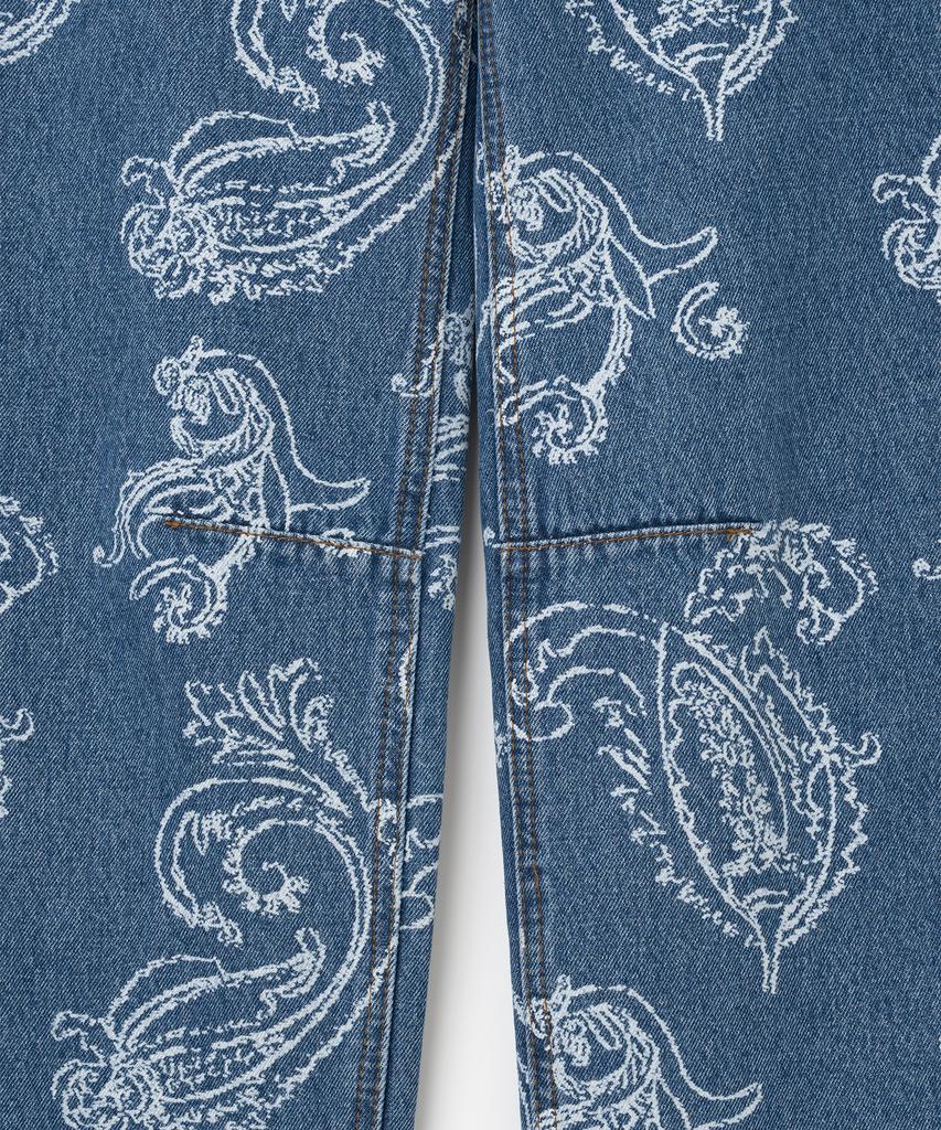 MILLO WOMEN Paisley Wide Jeans [Mid Blue]