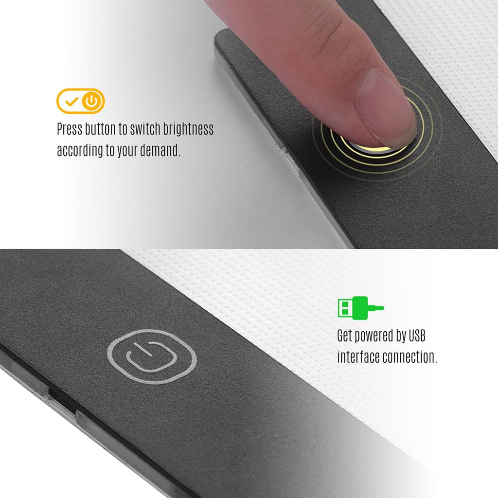 LED   Graphic Tablet Light Pad Digital Tablet Copyboard with 3-    Brightness for Tracing Drawing Copying Viewing   Art Craft