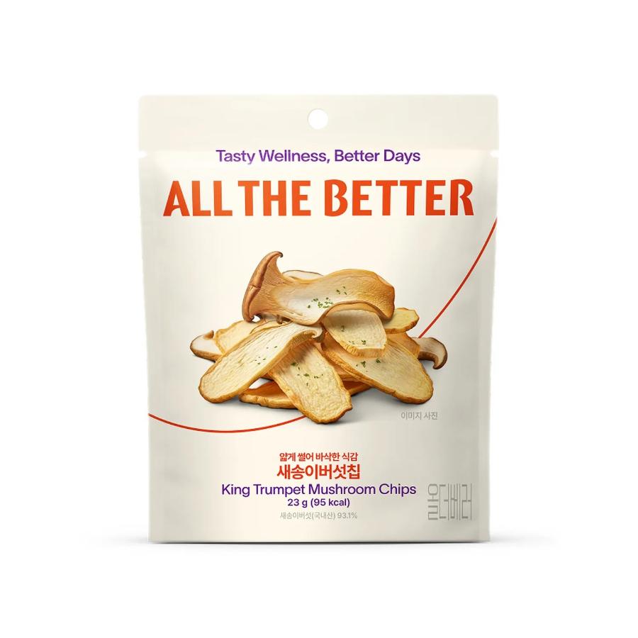 ALL THE BETTER King Oyster Mushroom Chips 23g*3bag Mushroom Chips 23g*3bag