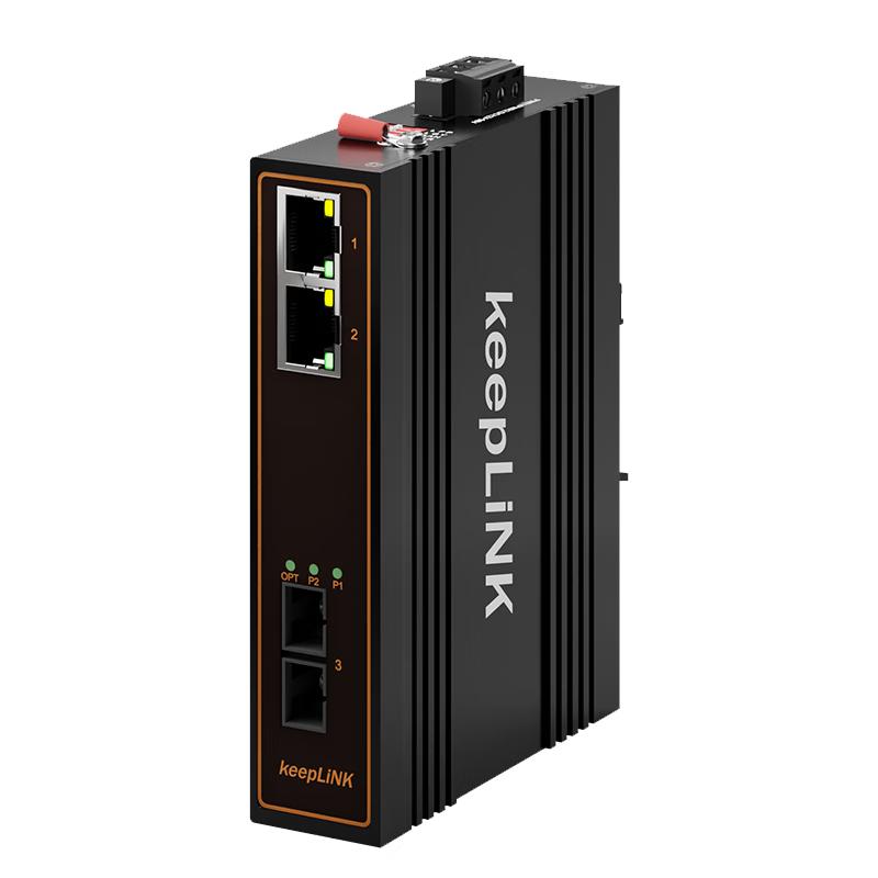 

keepLINK KP-9000 Industrial 100M PoE Ethernet Switch & Fiber Transceiver 100M | POE | Power Supply Not Included