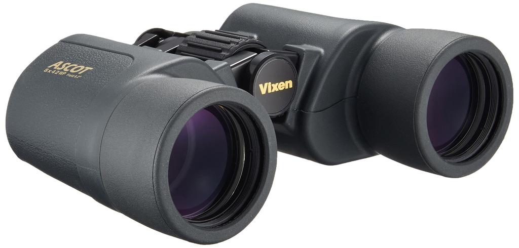 Vixen Ascot ZR 8x42WP(W) Porro Prism Binoculars, 8x42WP(W), High Eyepoint, Waterproof, Wide Angle, Black, 1561-08