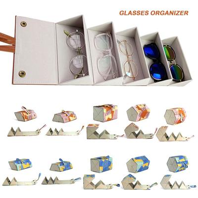 Compact Design Glasses Organizer 2/3/4/5/6 Slots Eyeglasses Holder Sunglasses Case Display