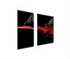 GLAS Schutzplatte Brett 75x52 SCHWARZ