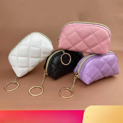 New Large-capacity Simple Hand-held Embroidered Key Coin Purse Women's Fashion Small Bag Zipper Clutch Women