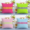 Simple And Passionate Life Words Pillow Case Printing Pillowcase Living Room Sofa Cushion Cover Bedroom Room Decor