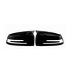 For Mercedes Benz W204 W176 W212 Horn Mirror Cover Caps Accessories Glossy Black