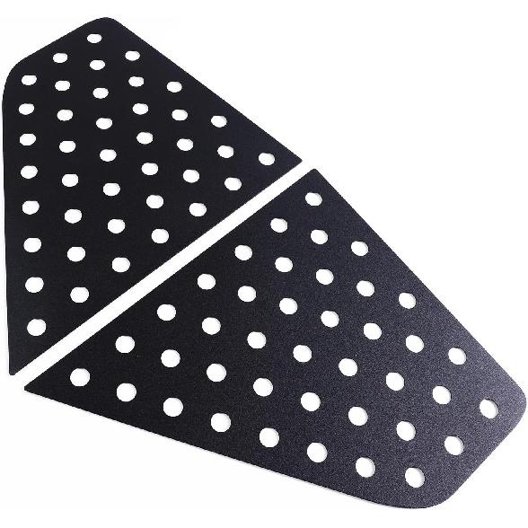 Aunginsy Rear Side Window Louver Trim Cover Compatible with Kia Soul 2019-2022 Car Rear Triangular Glass Window Honeycomb Panel Rear Window Air Vent