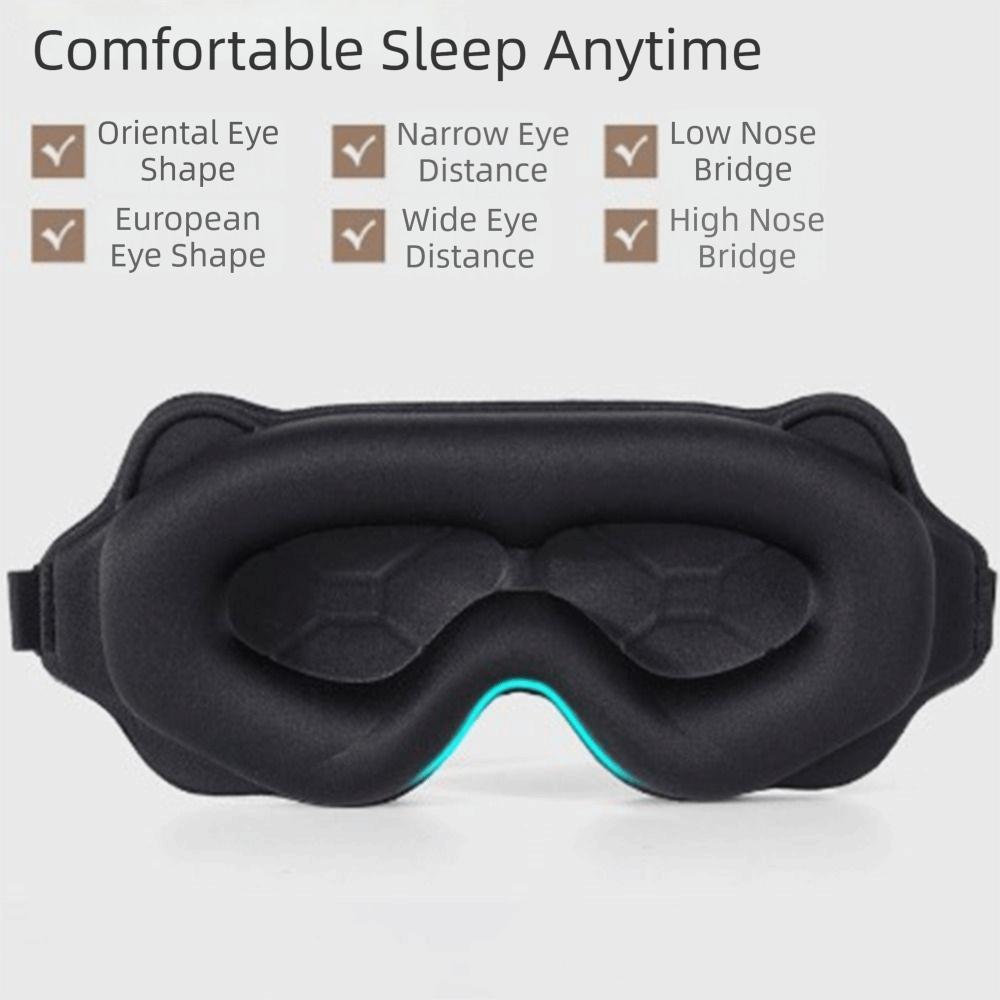 Breathable Blackout Sleep Eye Mask Soft Padded Sleeping Eye Mask 3D Eye Mask Side Sleepers