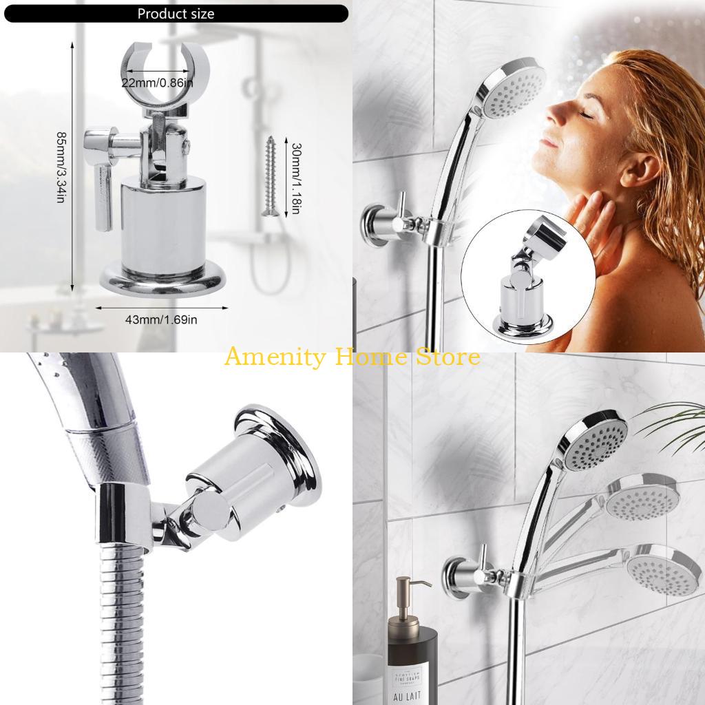 F26C Shower Head Stand with Screw 180 Adjustable Handheld Bathroom Shower Head Brackets Shower Wand Sprayer Stand Enduring China Mainland