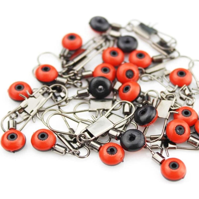 Fishing Beads Hook Shank Clip Connector Fishing Balls Bearing Swivel Connector L