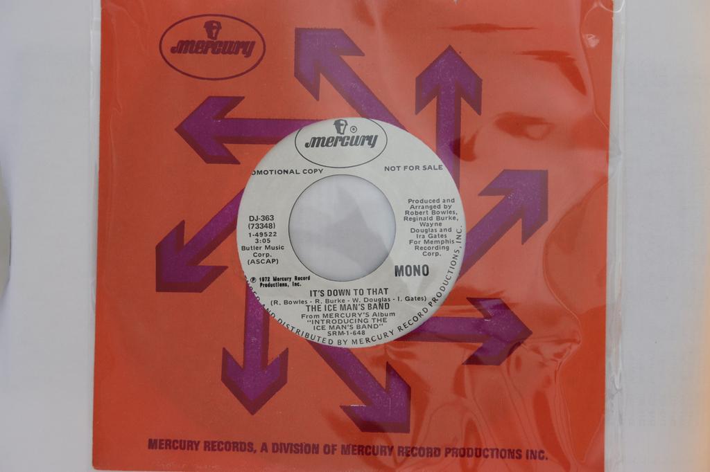7inch Record ICE MAN'S BAND - It's Down To That DJ363 Mercury 1972 US Soul/Funk Used