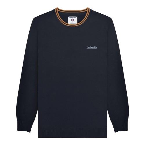 Lambretta Men's Knitted Tipped Jumper Extra Large