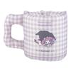 MORIPiLO Kuromi Kleinteil Blau-Karo Stift Niedlich Sanrio 427411 (Morishita) Tassenförmiger Halter, Tischplatte, ca.. 11x11x13cm, Check, Halter, Waren, Geschenk,