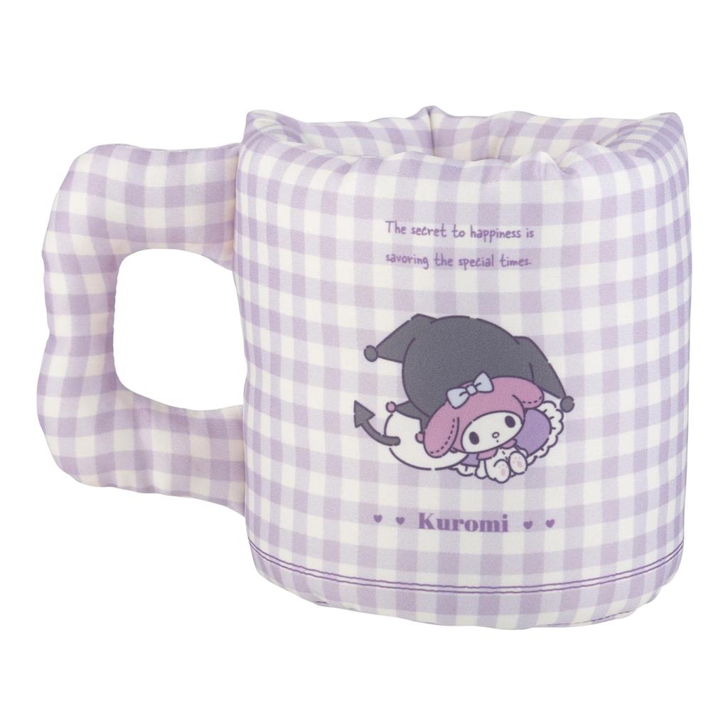 MORIPiLO Kuromi Kleinteil Blau-Karo Stift Niedlich Sanrio 427411 (Morishita) Tassenförmiger Halter, Tischplatte, ca.. 11x11x13cm, Check, Halter, Waren, Geschenk,