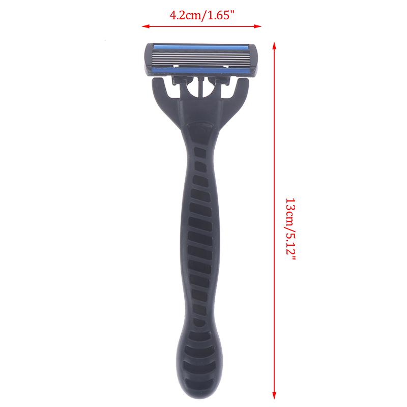 6 Layers Razor 1 Razor Holder + 6 Replacement Blades Head Cassette Hair Trimmer