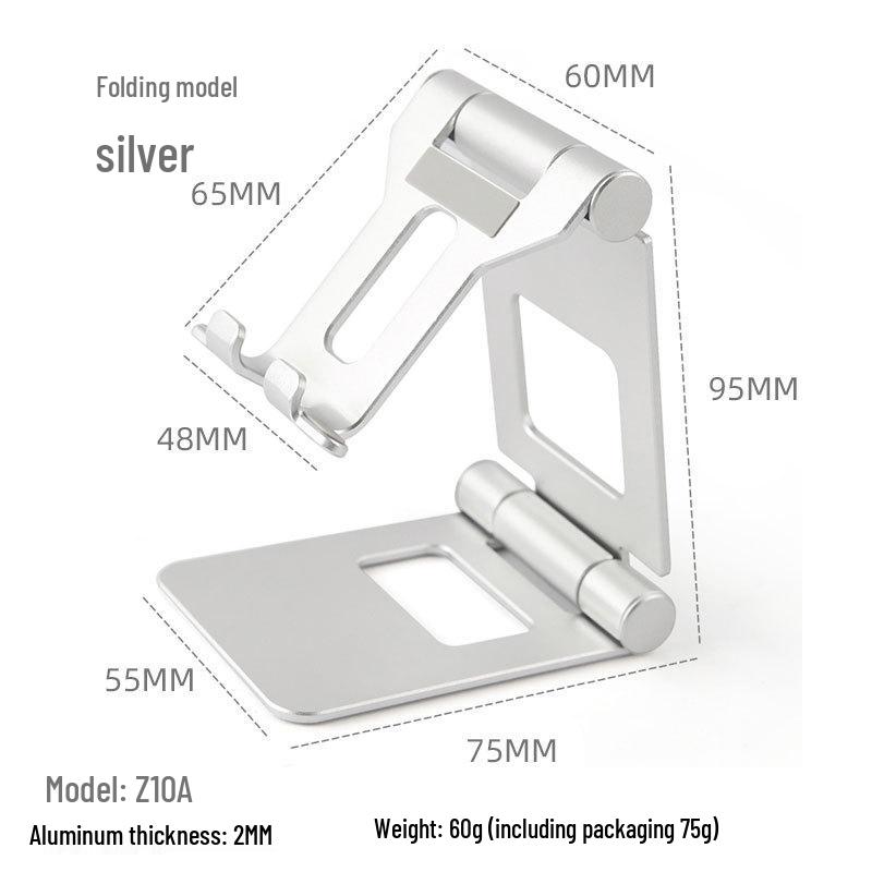 Portable Colorful Aluminum Tablet & Phone Holder - Folding Stand for Live Streaming