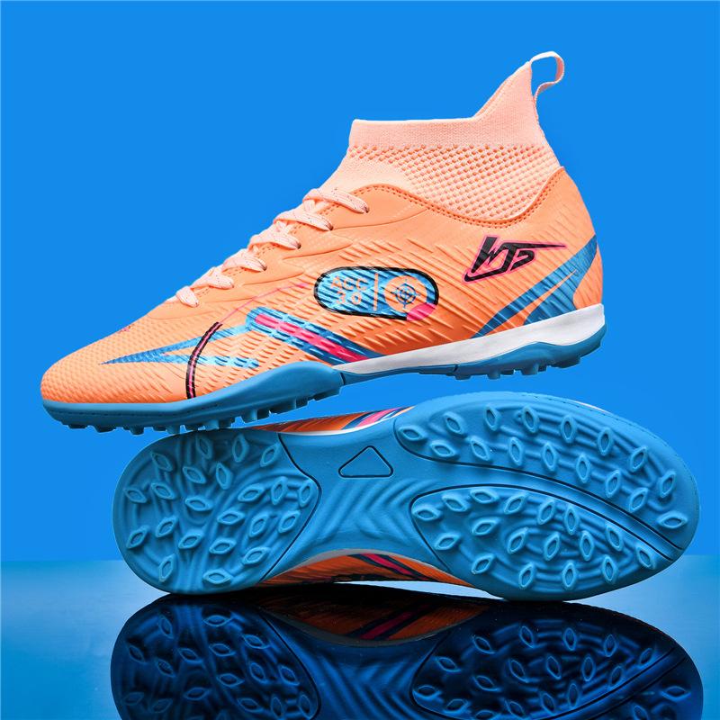 Xiyin Amazon's New High-top Breathable Football Shoes Professional Futsal Football Shoes Long Nails Broken Nails Spot 2025