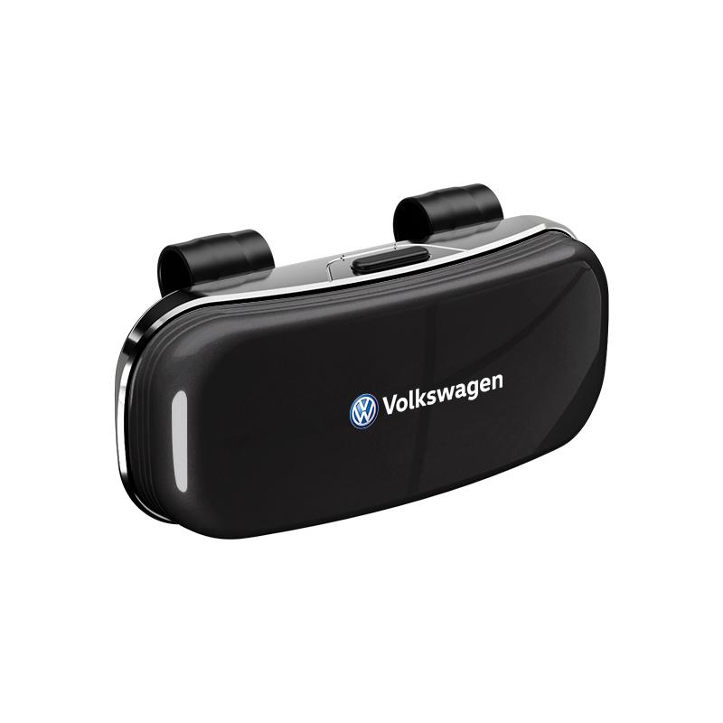 ZCKOT1 VW Car Sun Visor Glasses Case Sunglasses Storage Clip Card Ticket Holder For RLine Passat Tiguan Beetle Amarok Arteon Magotan T5