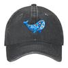 Whimsical Whale for Anita Iowa Baseball Cap Sunscreen Golf Derby Hat Sailor Cap for Men Hats For Women Mens
