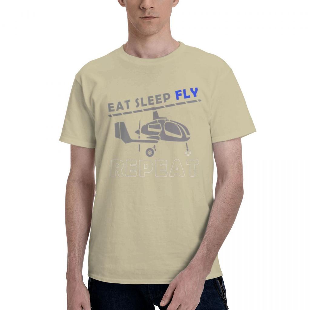 Gyrocopter Fly Pilot Aviation 100 Cotton Casual Breathable Confortable TShirt Short Sleeve TShirt Clothes Men