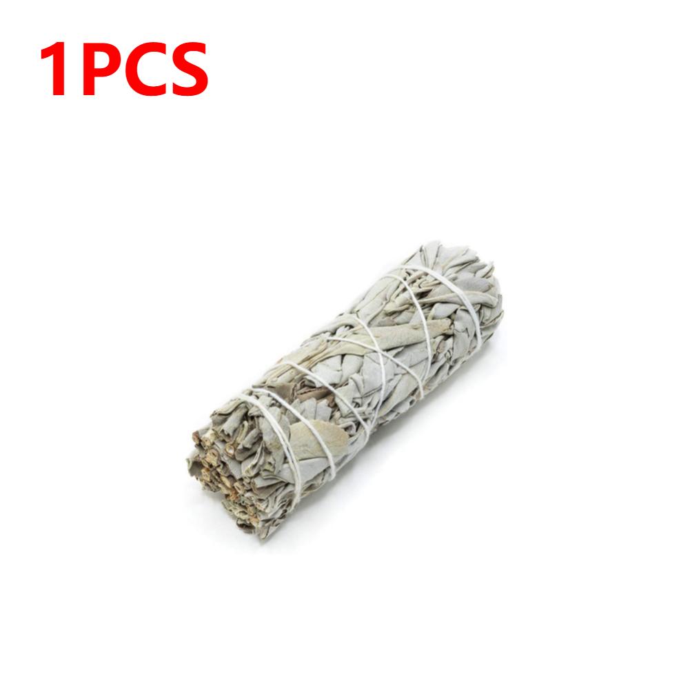 

1-20X Natural White Sage Grass Bundle Smudge Sticks Pure Leaf Smoky Indoor Purification Grass Incense Home Office Cleansing 1pcs