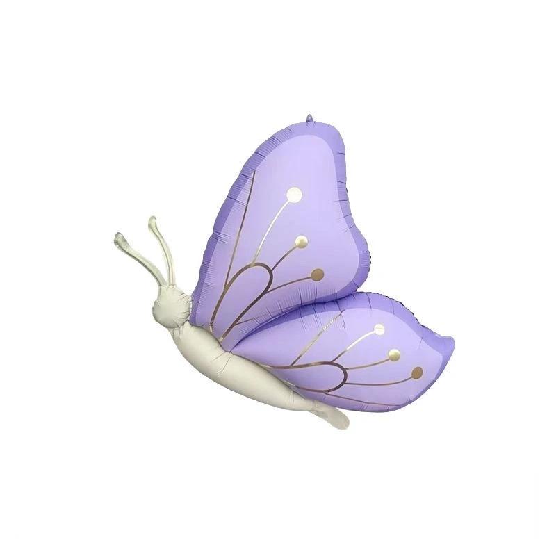 1Pc Butterfly Foil Balloons Girls Boys Birthday Party Decorations Photo Prop Ballons Supplies