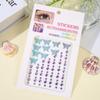 Colorful Butterfly Shell Face Decoration Diamond Sticker Nail Drill Gemstone Stickers Stage Eye Drill Stickers Pearl Sticke