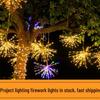 Waterproof LED Firework Chandelier Lights: Outdoor Hanging Tree & Street Decoration