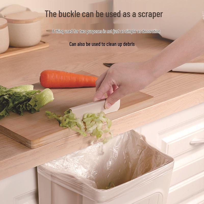 Foldable Kitchen Trash Can: Large, Thick, Cabinet-Hanging Design