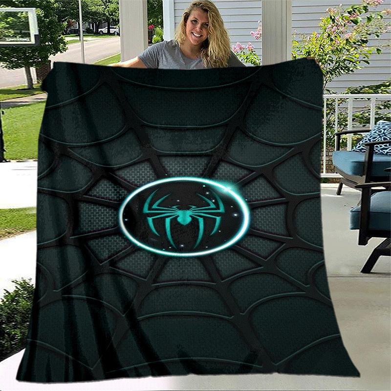 1pc Spider-Man Printing Blanket - Soft, All-Season Throw for Living Room, Bedroom,Personalized Gift with Adorable Cartoon Design