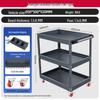 Three-Tier Mobile Tool Cart with Drawer for Auto Repair and Workshop Use
