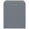 Garten Aufbewahrungsbox Grau PP Rattan-Stil 90 L
