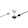 Schraube 35mm Silber Schwarz Industriell Barbell Schmuck Stecker Ohrring Pfeil Piercing Ohrknorpel