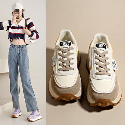 Thick Soled Women's Single Shoes 2024 Spring and Autumn New Casual Sports Running Shoes Zapatillas De Deporte Sneakers Women