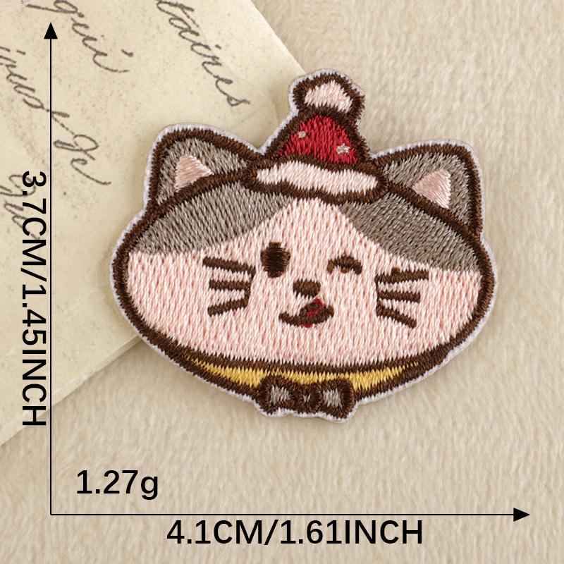 Korea Wappen Cartoon Animal Embroidery Self-Adhesive Patch for DIY Clothing & Accessories