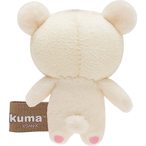 San-X Rilakkuma Mini Plush Toy Cleaner, Korilakkuma, AB17702, H6.5 x W5.5 x D2.5cm