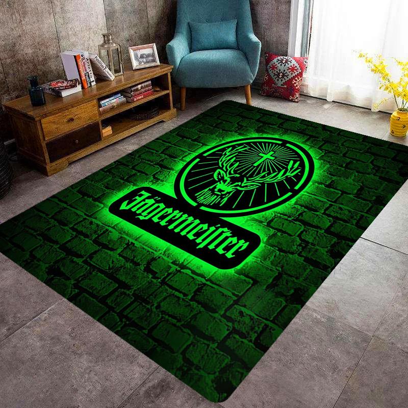 Jägermeister: Tappeto Audace Vivace Arredamento Casa Adatto a Tutte le Stagioni Cuscino per Sedia da Ufficio Arte Decorazione Stanza del Dormitorio