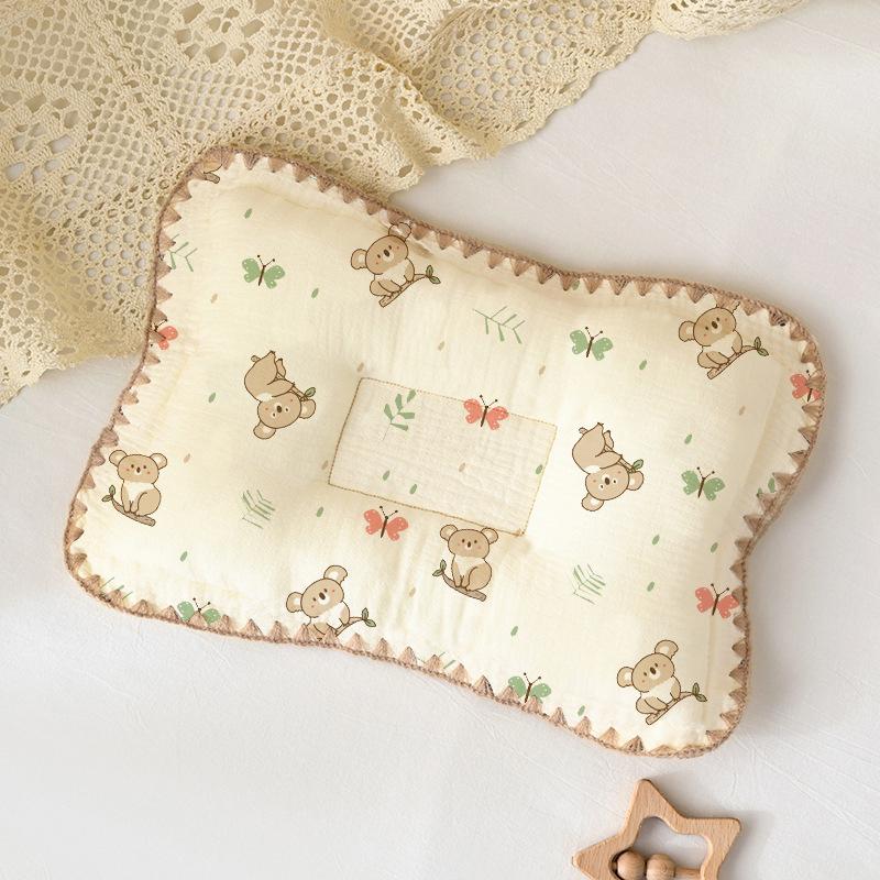 1 Piece Cotton Baby Bedding Pillow Soft And Breathable Newborn Pillow Provide Comfortable Rest For Boys Girls
